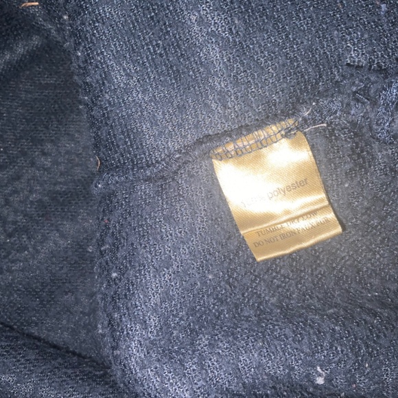 TRUE GRIT zip neck gray blue fleece pullover/MM - Picture 7 of 7